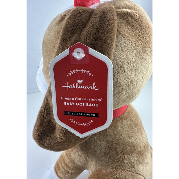 Hallmark Singing Puppy Dog I Like Big Hugs 2 Baby Got Back Plush 12" Musical NEW - Picture 4 of 11